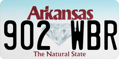 AR license plate 902WBR