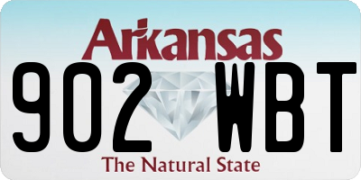 AR license plate 902WBT