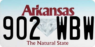 AR license plate 902WBW