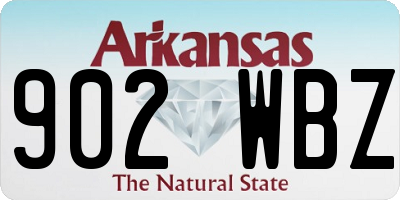 AR license plate 902WBZ
