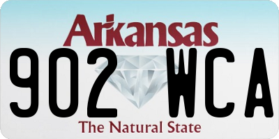 AR license plate 902WCA