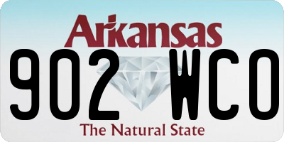 AR license plate 902WCO