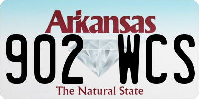 AR license plate 902WCS
