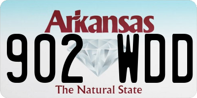 AR license plate 902WDD