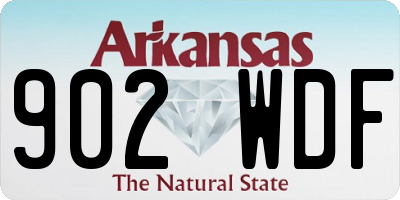 AR license plate 902WDF