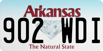 AR license plate 902WDI