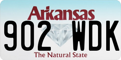 AR license plate 902WDK
