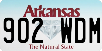 AR license plate 902WDM