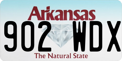 AR license plate 902WDX