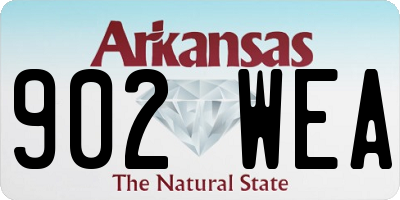 AR license plate 902WEA