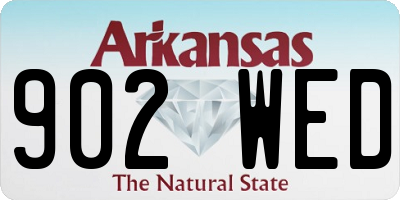 AR license plate 902WED