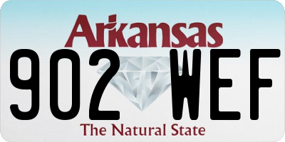AR license plate 902WEF