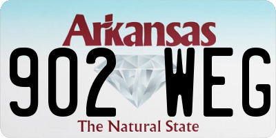 AR license plate 902WEG