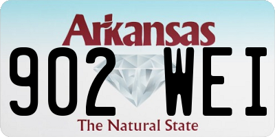 AR license plate 902WEI