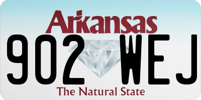 AR license plate 902WEJ