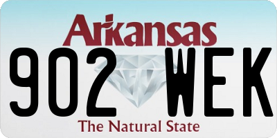 AR license plate 902WEK