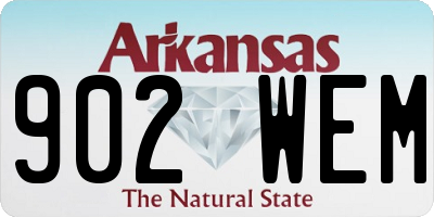AR license plate 902WEM