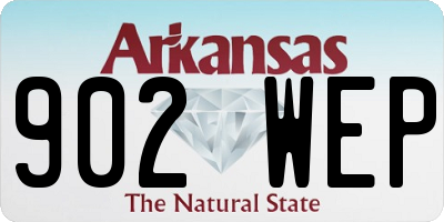 AR license plate 902WEP