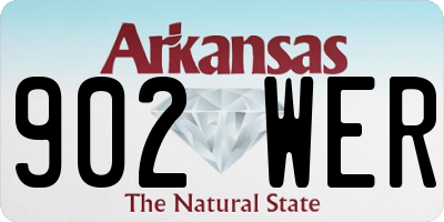 AR license plate 902WER