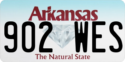AR license plate 902WES