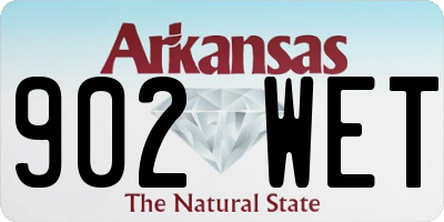 AR license plate 902WET