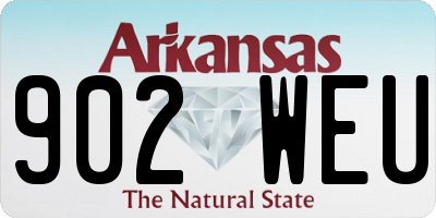 AR license plate 902WEU