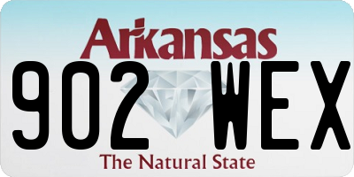 AR license plate 902WEX
