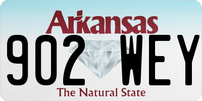 AR license plate 902WEY