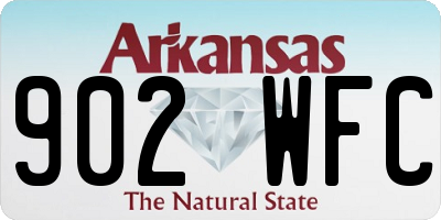 AR license plate 902WFC