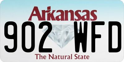 AR license plate 902WFD