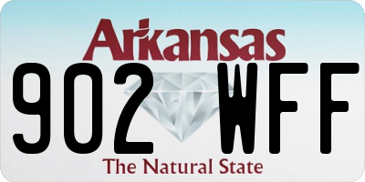 AR license plate 902WFF