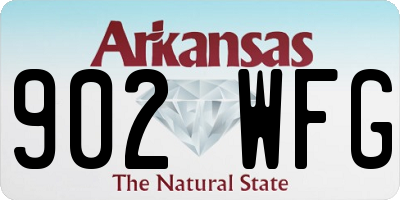 AR license plate 902WFG