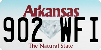 AR license plate 902WFI