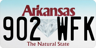 AR license plate 902WFK
