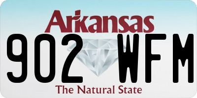 AR license plate 902WFM
