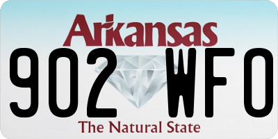 AR license plate 902WFO