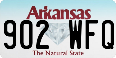 AR license plate 902WFQ