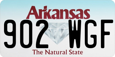 AR license plate 902WGF