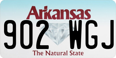 AR license plate 902WGJ