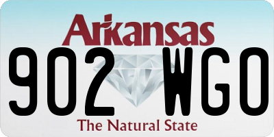 AR license plate 902WGO