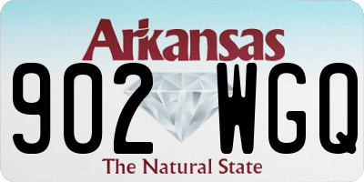 AR license plate 902WGQ