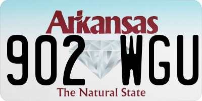 AR license plate 902WGU