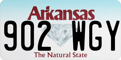 AR license plate 902WGY