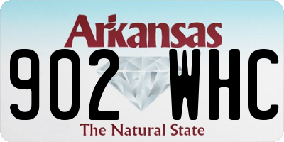 AR license plate 902WHC