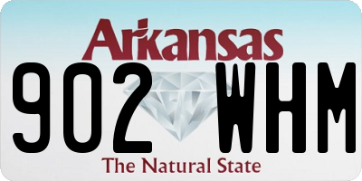 AR license plate 902WHM