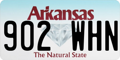 AR license plate 902WHN