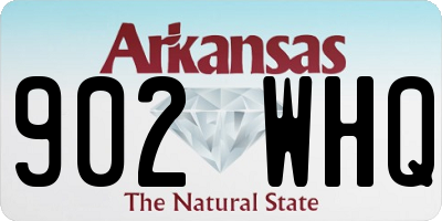 AR license plate 902WHQ