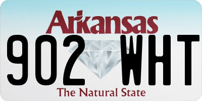 AR license plate 902WHT