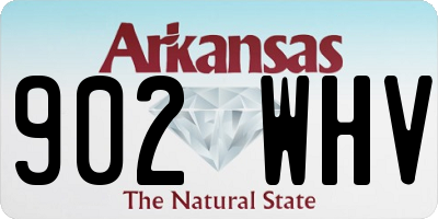 AR license plate 902WHV