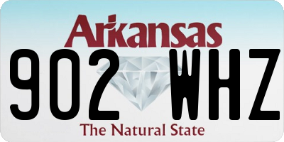 AR license plate 902WHZ